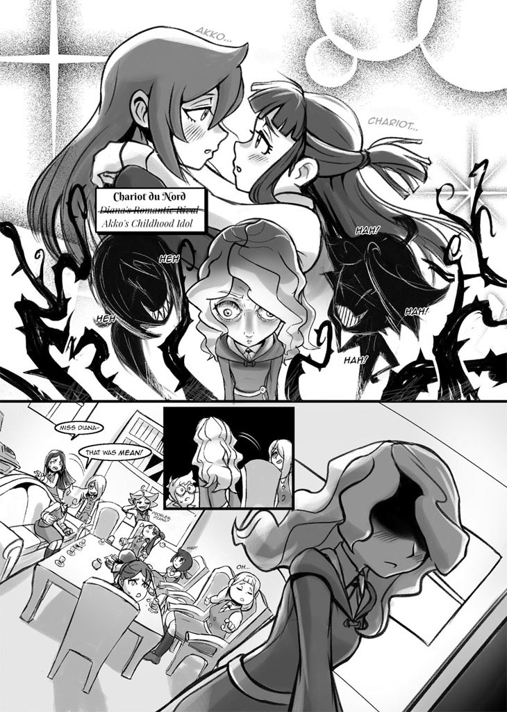 kaban-bang:  Forbidden Love - A LWA fan comic.Hey!Here’s the comic that @dizzypacce​