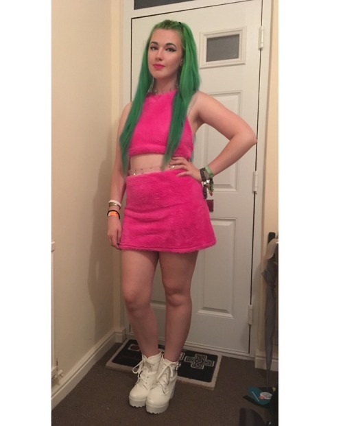 slutella-starr: Wore this to Leicester Pride this weekend!! Limited Edition Neon Barbie