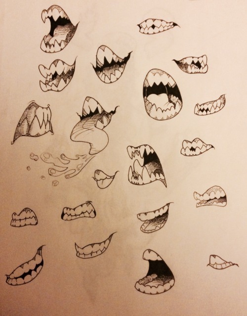 frizzbutt:Teeth study - focusing on variations and lengths.