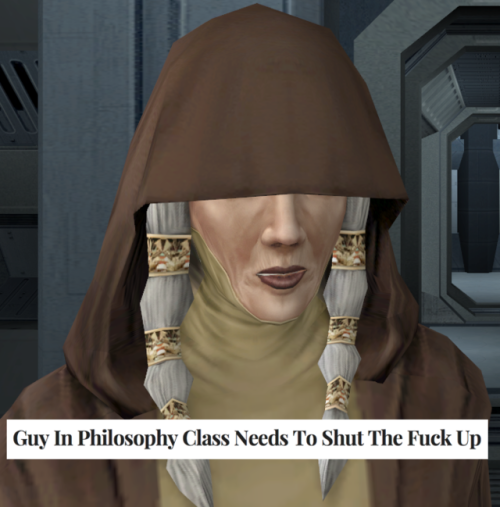 incorrect-kotor-quotes:Knights of the Old Republic + The Onion headlines