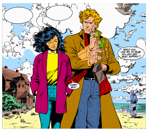 Wally West and Linda Park in The Flash (1987) Issue #40
