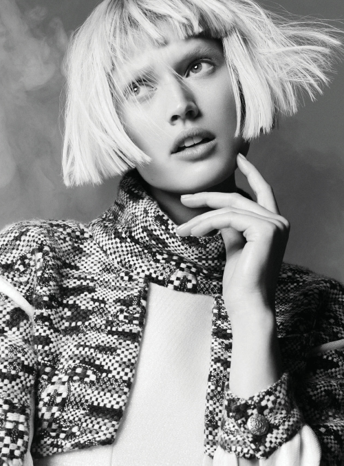 stormtrooperfashion:  Toni Garrn by Nagi Sakai for Harper’s Bazaar Germany, September 2014 