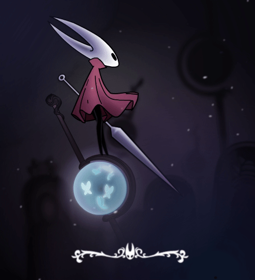 wt-art: So I’m pretty excited about Silksong. I saw a lamppost and decided she needs to pose o