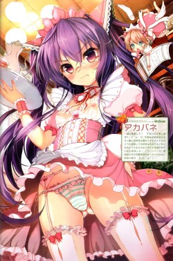 (via #r_18 dengeki moeou drawn by akabane (zebrasmise)) 