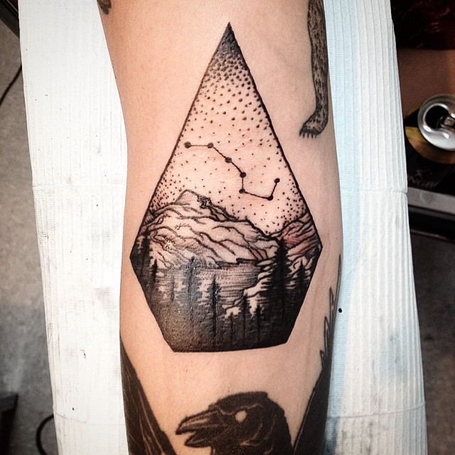 aladylostinlove:  joelrich:  Big Dipper #tattoo #blackworkers #darkartists #blackwork