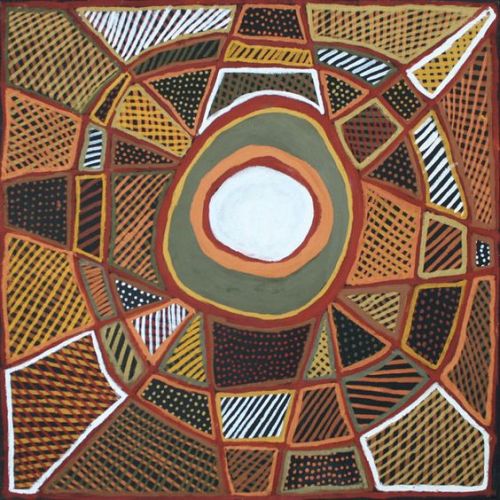 newguineatribalart:Tiwi painting by Jean Baptiste Apuatimi