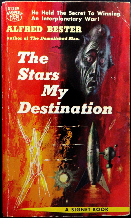 scificovers:Signet #S1389: The Stars My Destination by Alfred Bester, 1957. Cover art by Richard Pow