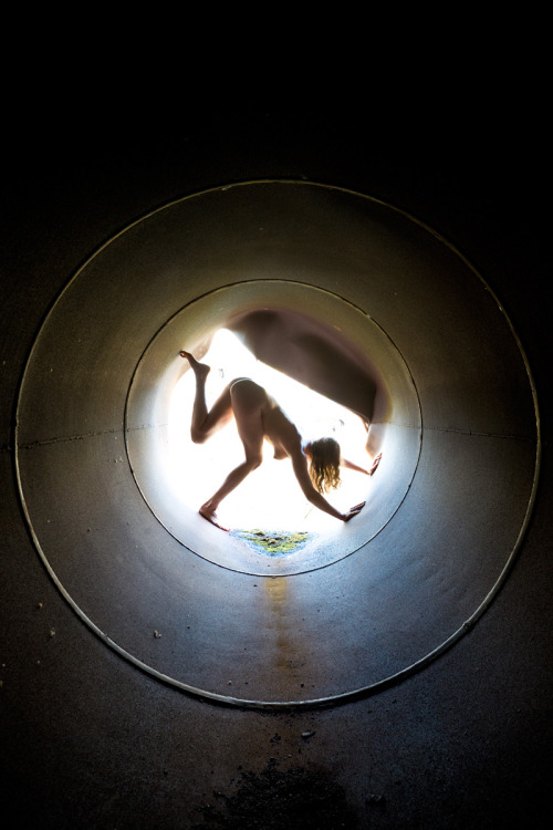 ianference:  Homage to Robert Mapplethorpe in a Nuclear Rocket Test Cylinder.  I just got back from a 4-day trip shooting the beautiful and immensely talented msmeggo in 4 abandoned locations - and here’s the first edit from the trip, from inside