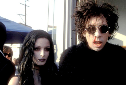 vixensandmonsters:  Tim Burton and Lisa Marie at The Nightmare Before Christmas Book Party in Los Angeles, Otcober 31st, 1993 