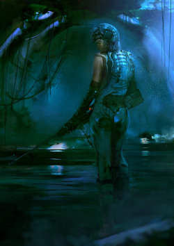 fyeahscifiwomen:  Female Sniper by patryk-garrett