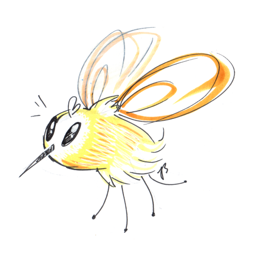 justasuta: This was the original doodle, which I like more so here it is bzt bzt