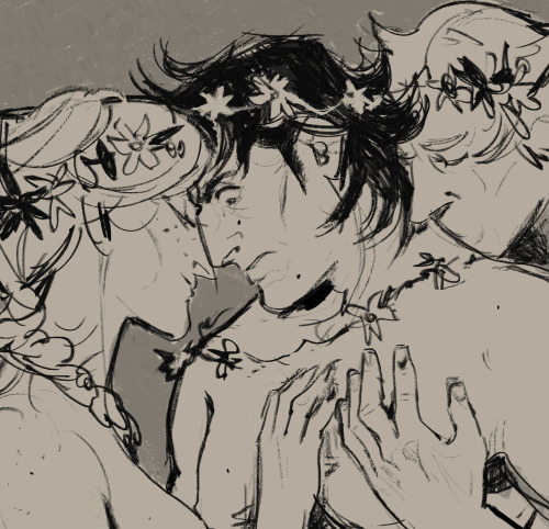 eeerlenwald: Duny spending Belleteyn with village gurls…and boys! :0 Just some sfw fragments.