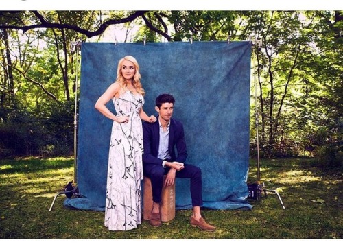 #betsy wolfe#drew gehling #betsy x drew #baes #sugar butter flour #photoshoot#waitress musical #drew x betsy #broadway #broadway style guide #waitress broadway #sugar butter betsy