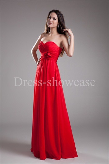 Bright Red Floor-Length Chiffon Sweetheart Bridesmaid Dresses http://www.Dress-ShowCase.com/Bright-Red-Floor-Length-Chiffon-Sweetheart-Bridesmaid-Dresses-p22549.html