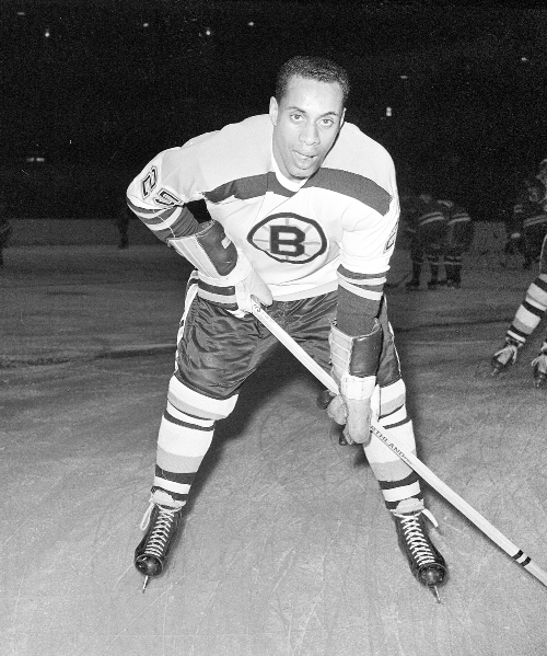 historical-nonfiction: A hockey player named Willie O'Ree broke the color barrier in the NHL in 1957