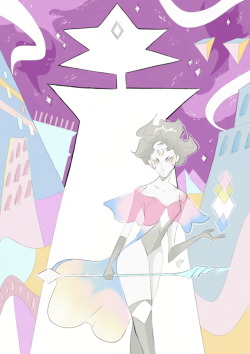 padeliciouss:  Before white diamond and white pearl were announced at sdcc I was drawing this fan art of white pearl. Now we know that she’s not like that, but I really liked the way I drew her so I posted anyway lol. When the next episode comes out