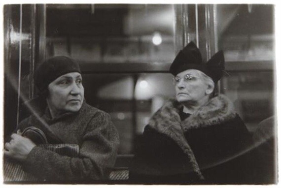 zzzze:  Walker Evans Untitled (Subway Portrait), New York, 1938-1941 - Gelatin silver