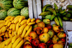 What grocery store fruits should look like.Not those gmo orange size watermelons.