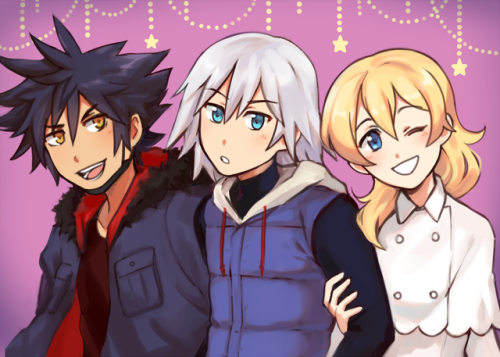 gummytwozeroone:a few people were sad that Namine wasn’t included in my original trio prints s
