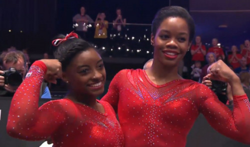 wats-good-gabby: WHEN WAS THE LAST TIME TWO AMAZING BLACK GIRLS WON THE TOP SPOTS AT THE GYMNASTICS 