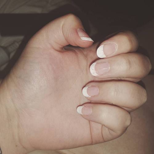 XXX French tips.  #mumspracticing #nails #nails2inspire photo