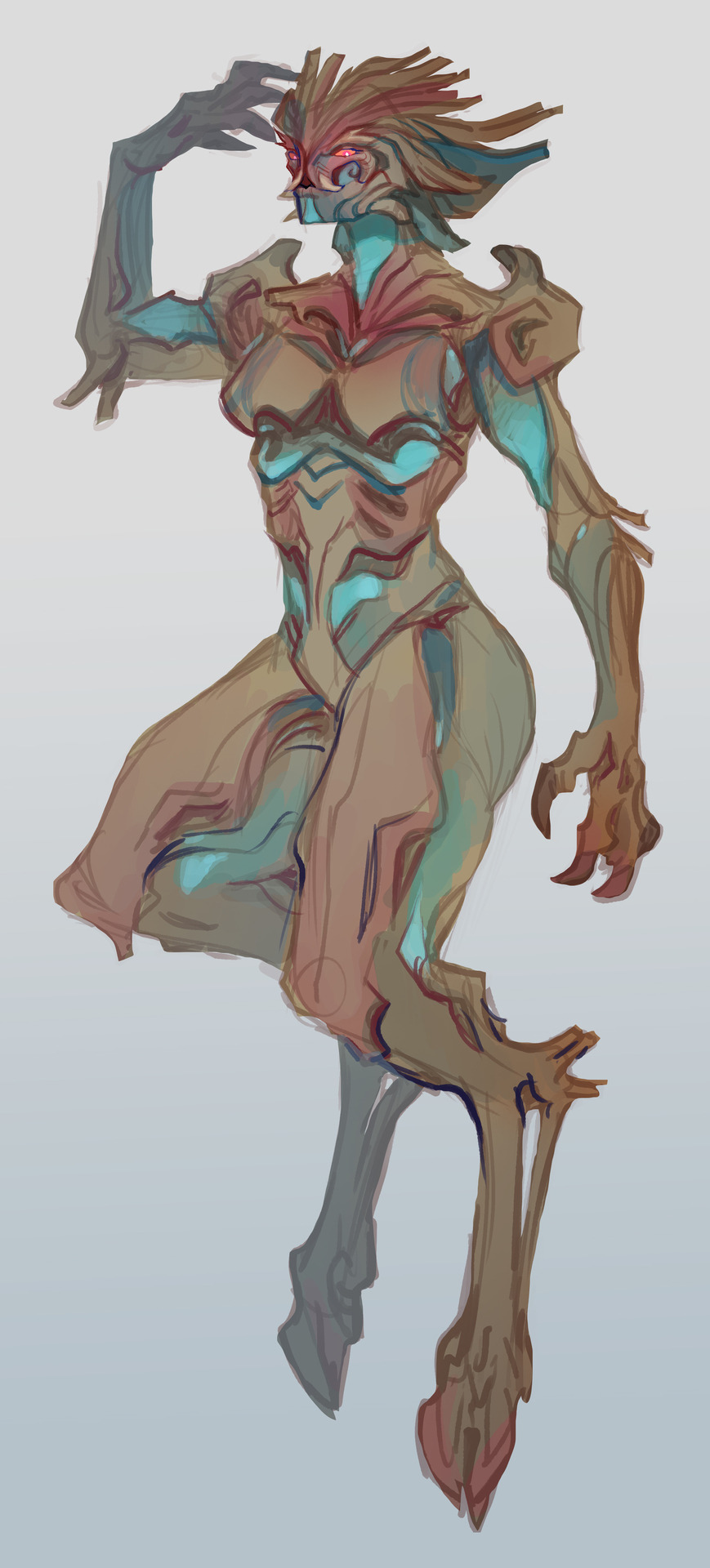 crowtez: concept art: uses she/her for mordremoth me, scrambling for my tablet to