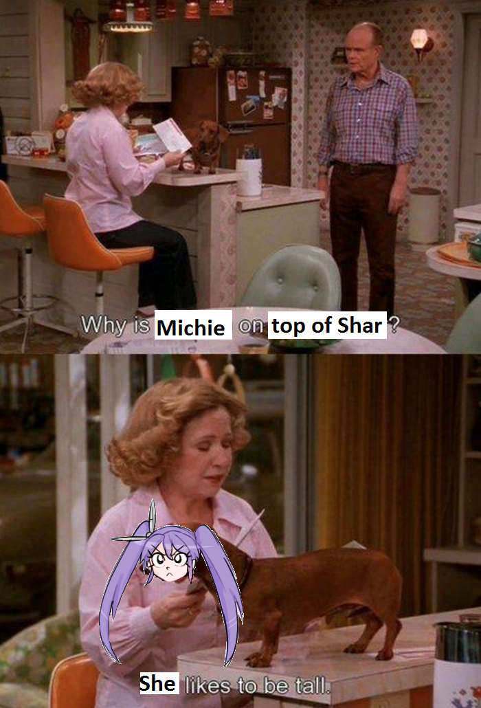 winter-chill:  dashingicecream:   michie heard she was needed, shar has had a better