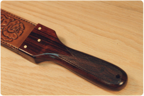 I found some more old photos. This is a strap commissioned by LEDA/Nu-West I made many years ago for