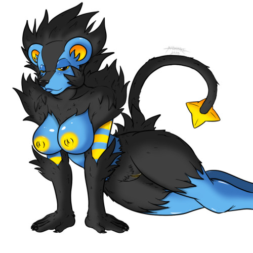 pokepornstash:  god-of-hentai said:Hey dude, awesome blog. Could you post some female luxray. I’m a newer blog could you give me a shoutout?