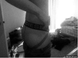 adventuresinundies:  Getting ready to shower c; 