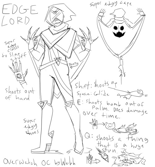 wehh: Overwatch Oc: EdgeLordClass: Offence  (Please don’t take this seriously lol) H