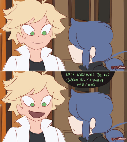 spatziline:Greet like a normal person (Mari doesn’t know Adrien is Chat)PatreonRedbubble: Spatziline