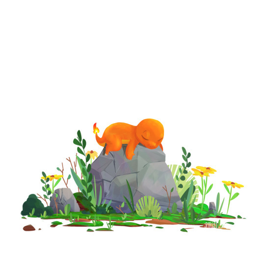 retrogamingblog:  Sleeping Starter Pokemon by Spiridt