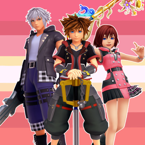  SORA, RIKU AND KAIRI FROM KINGDOM HEARTS ARE IN LOVE   requested by anonymous 