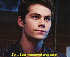 bottom-derek-archive:  Derek is sick and tired of people constantly cockblocking him and Stiles. So on Saturday he shows up at “ass o’clock in the morning” (Stiles’ words, not his) at the Stilinskis’ house and informs Stiles they’re going