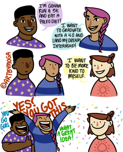 artbymoga: Support your friends’ resolutions,