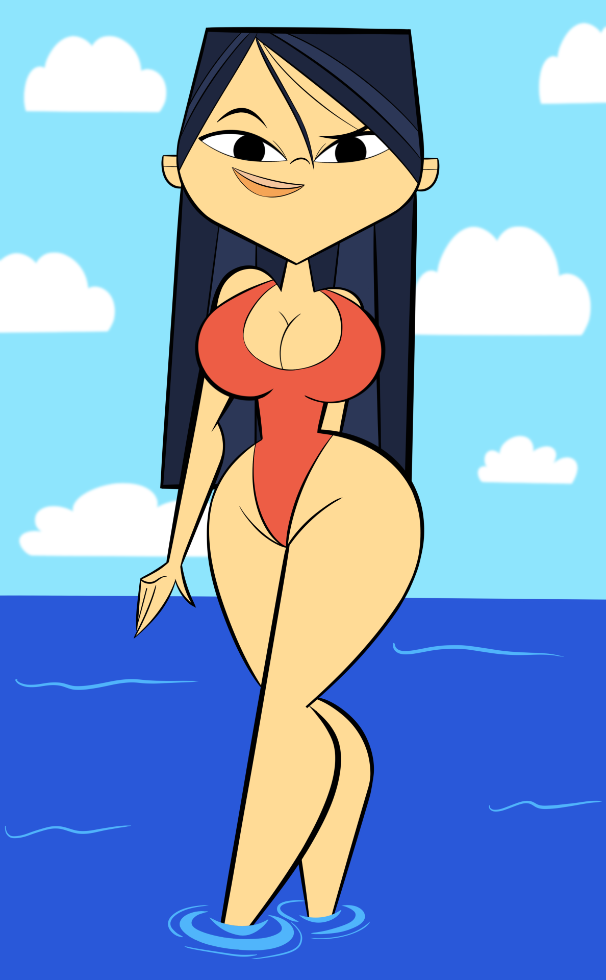 ck-blogs-stuff: Sexy Lifeguard Emma by CK-Draws-Stuff  Summer may be over, but that