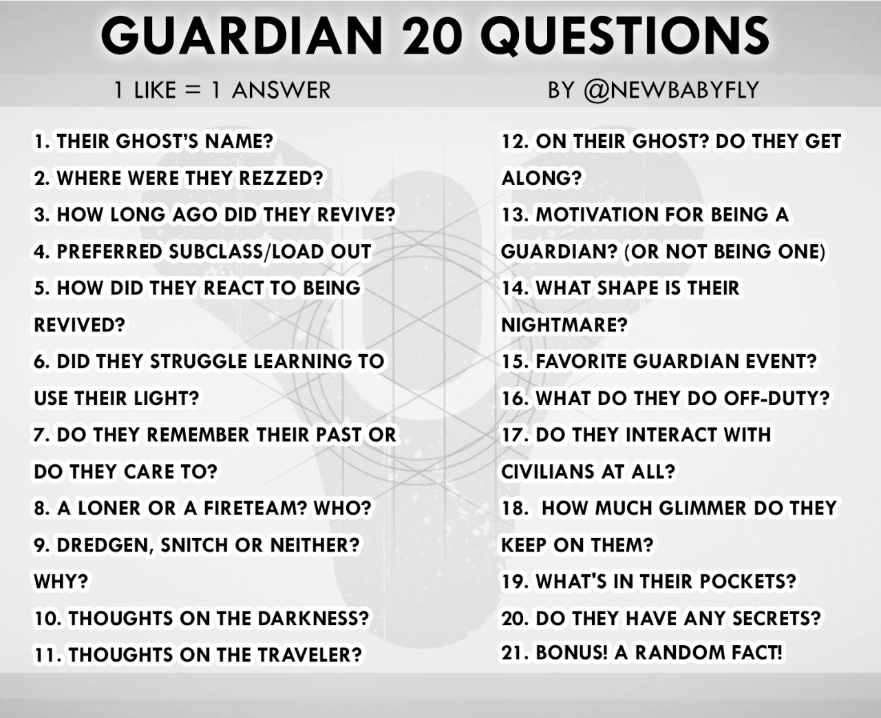 Destiny Rp: P:2 (If you have any questions ask in comments/chat) Guardians  to work