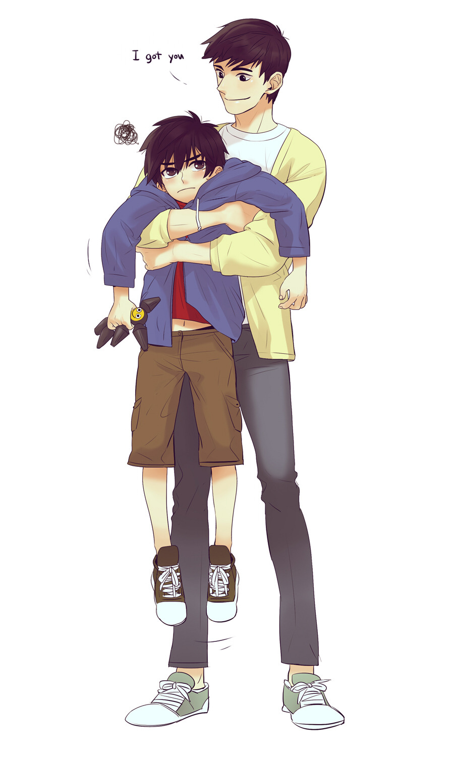 minj500:  my first big hero fanart :Done night hiro tried to sneak out for go to