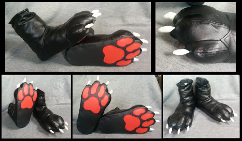 This one was a challenge! All vinyl softpaw feet for the lovely Volf! 