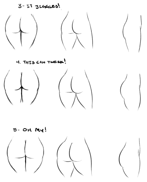 asknikoh:  whackyscissors:  did a booty scale, as a reference for future works—-maybewhats your favorite number? Can you spot your character’s butt scale from this chart?  i aprobe of this. and i believe i will use it as reference for commissioners