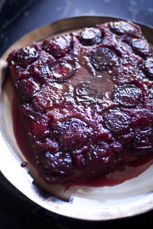 Black Velvet Apricot Upside Down Cake