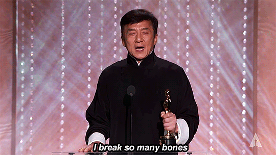 cheshireinthemiddle: tmholland:  Jackie Chan receives an Honorary Award at the 2016