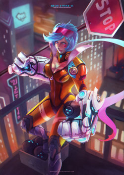 vi-piltover-enforcer:  league-of-legends-sexy-girls:  Neon Strike Vi - The piltover enforcer by MonoriRogue  Batter up! 