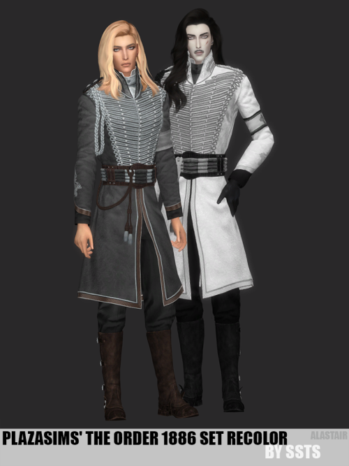 strangestorytellersims: PLAZASIMS’ THE ORDER 1886 SET RECOLOR by SSTS Teen to ElderFullbodyEveryday,