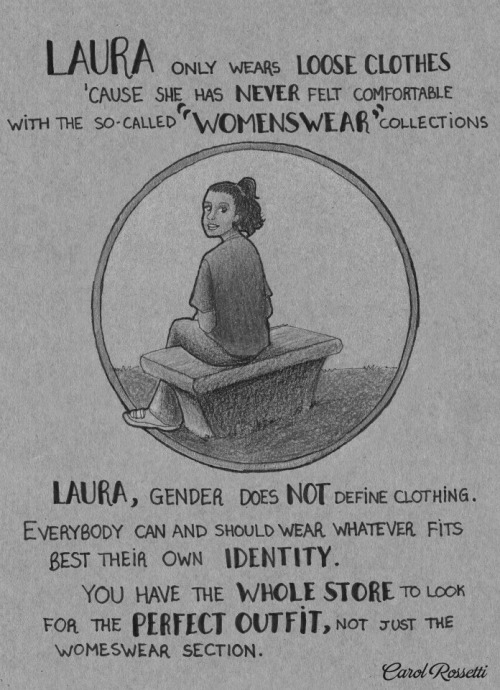 outrageauxbonnesmoeurs:  By Carol Rossetti (originally in color, I hope she forgives me!) 