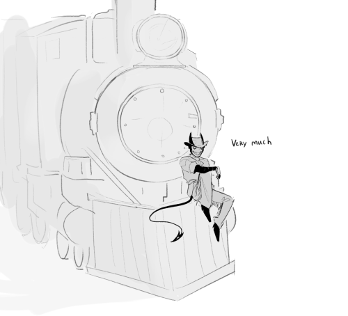 Does Cowboy Ink Demon Like Trains?