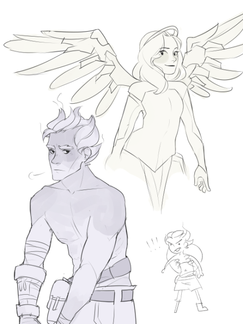 lyndraws:doobles from overwatch hell 