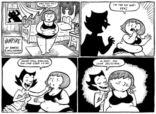 beccassweettooth: self-indulgent-sinner: poundforpoundcake: Vampire! Drew this comic a while back fo