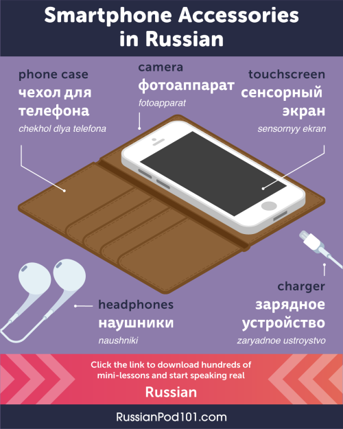 Know your Smartphone Accessories in Russian! PS: Learn Russian with the best FREE online resources, 